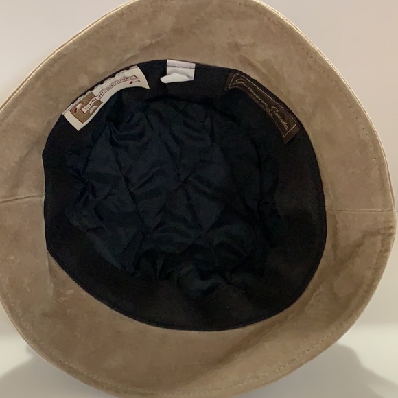 Vintage Sima International Bucket Hat Genuine Suede Made in USA Sz Small Unisex - Picture 3 of 6